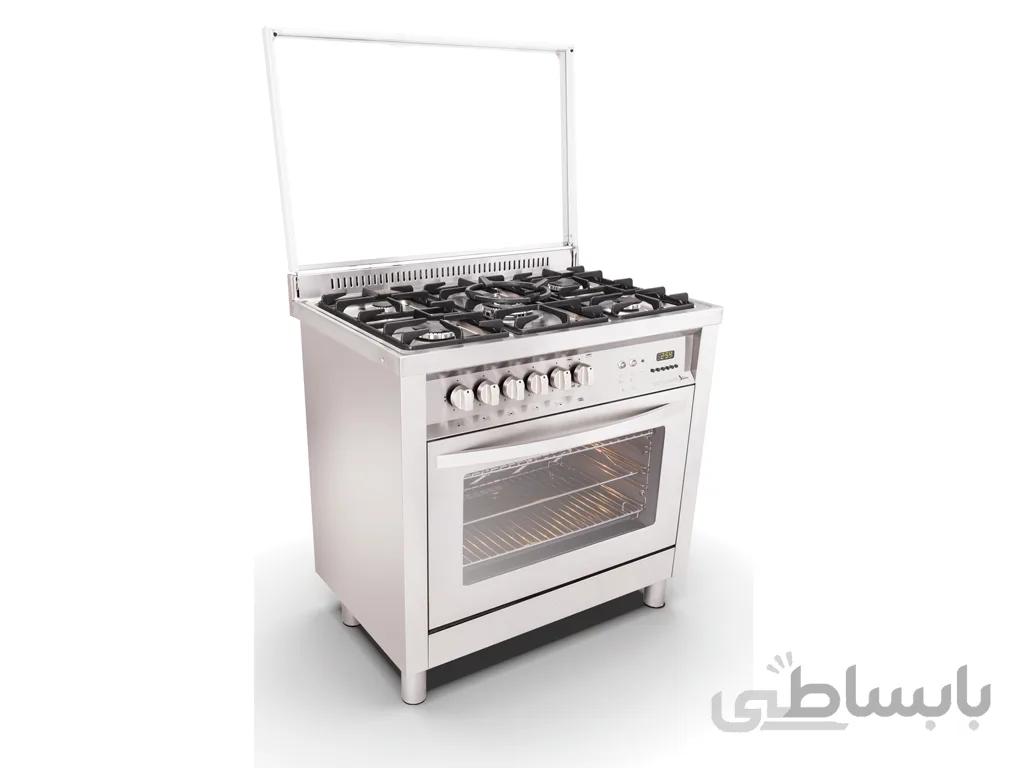 اجاق گاز مبله نمای تخت کد M2-W اخوان