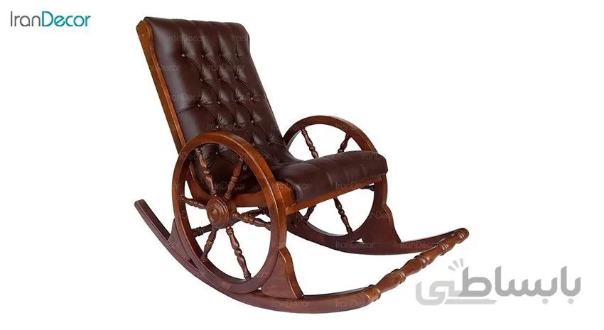 صندلی راک آمازون چوب مدل سکان رویه پارچه