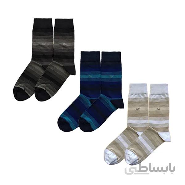 پک جوراب مردانه 3 تایی نیویورک الوان تیره کد PH618.3