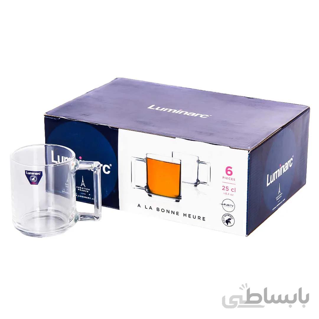 لیوان لومینارک مدل 25 آلابونه 6 عددی