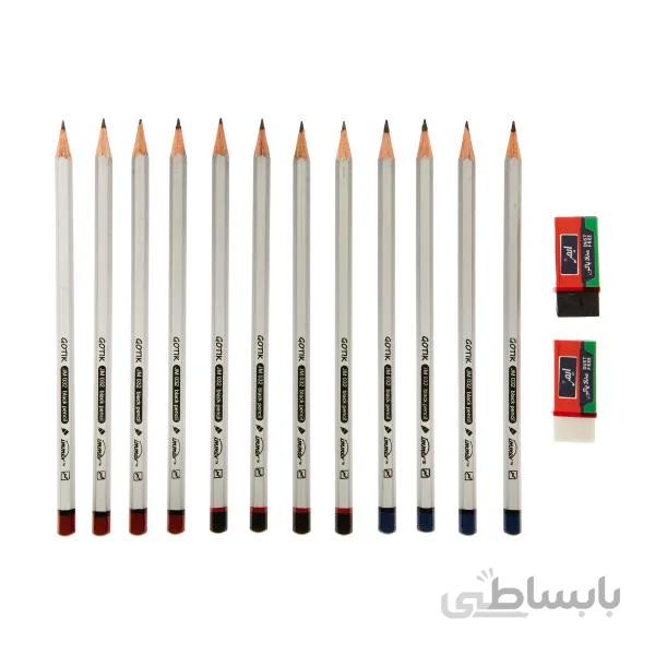 مداد مشکی ایمربه همراه پاکن مدل031