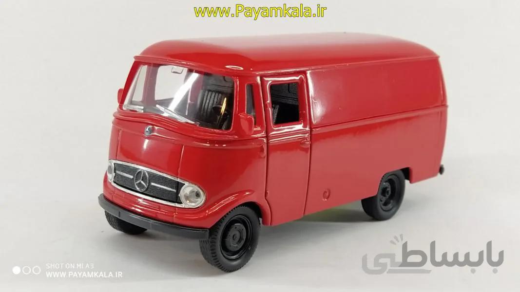 ماشین اسباب بازی بنز (MERCEDES BENZ L319 BY WELLY) قرمز