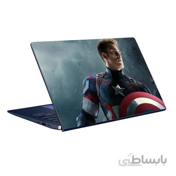 اسکین لپ تاپ طرح Captain America کد ۰۱
