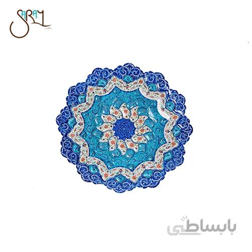 بشقاب دیوارکوب میناکاری مسی مدل 4001