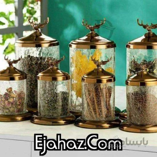 پاسماوری 7 پارچه آنتیک گوزن