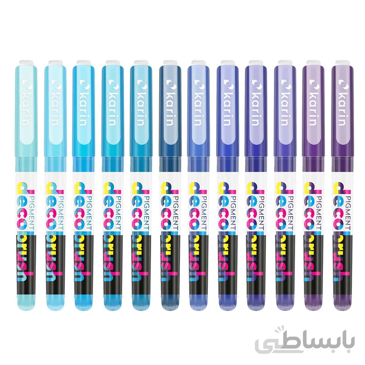 پیگمنت دکو براش کارین بسته 12 عددی Voilet Blue