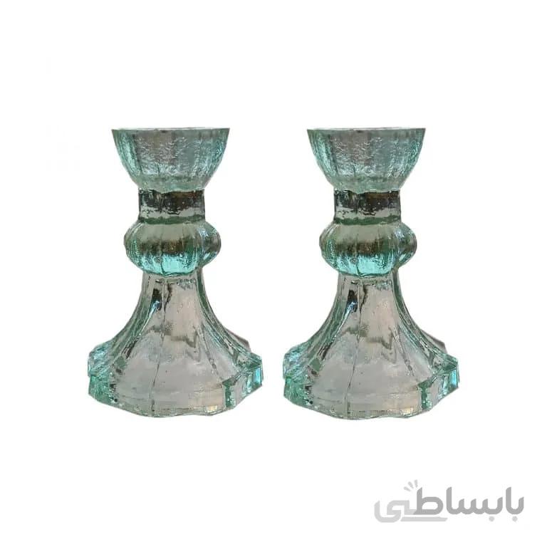 جاشمعی شیشه ای بسته 2 عددی مدل STC379