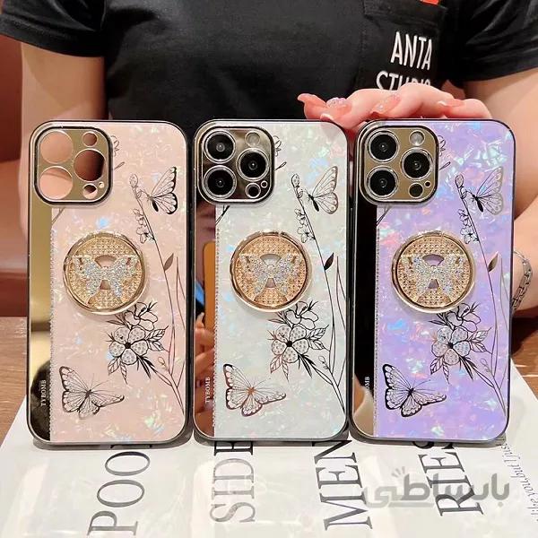 قاب آیفون 13 پرو مکس طرح پروانه کاور دخترانه گوشی ایفون iPhone 13 Pro Max