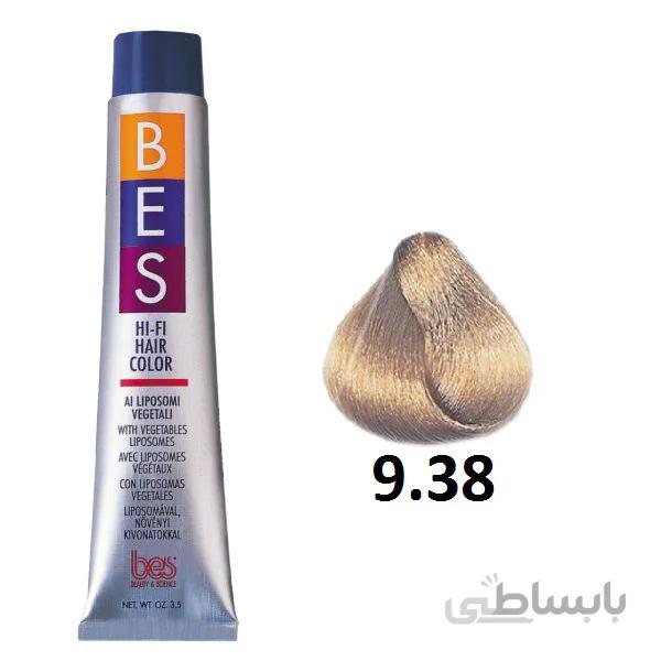 رنگ موی بس سری Golden Beige مدل Very Light Golden Beige Blonde شماره 9.38
