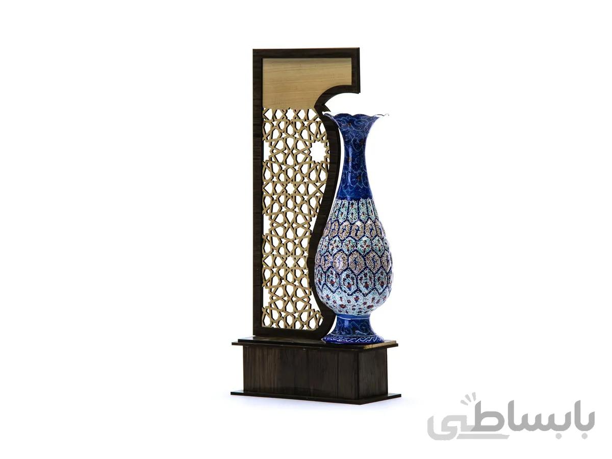 تندیس گلدان 20 سانتی میناکاری