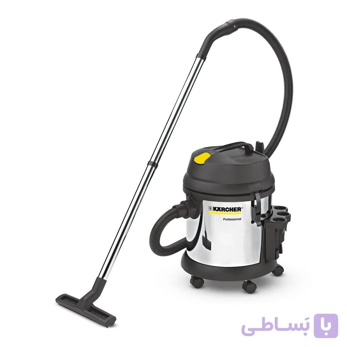 جاروبرقی صنعتی خشک و تر بدنه استیل کارچر Kaercher NT27/1