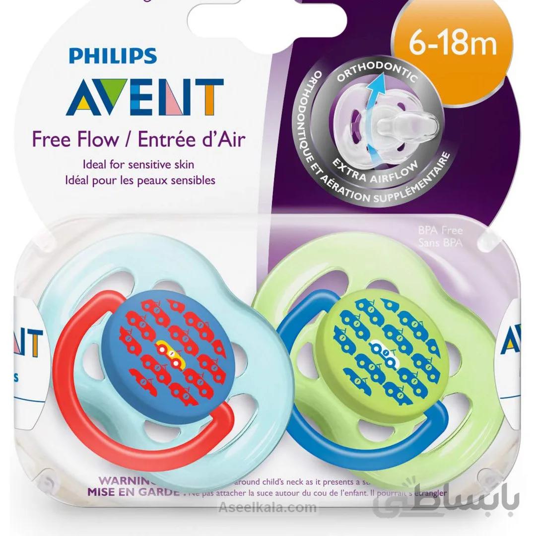 پستانک دو عددی 6-18 ماه فیلیپس Philips مدل اونت