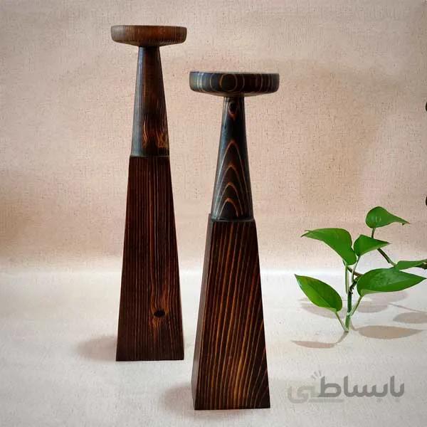 جاشمعی چوبی هرمی