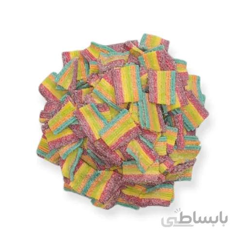 پاستیل نواری شکری رنگین کمان