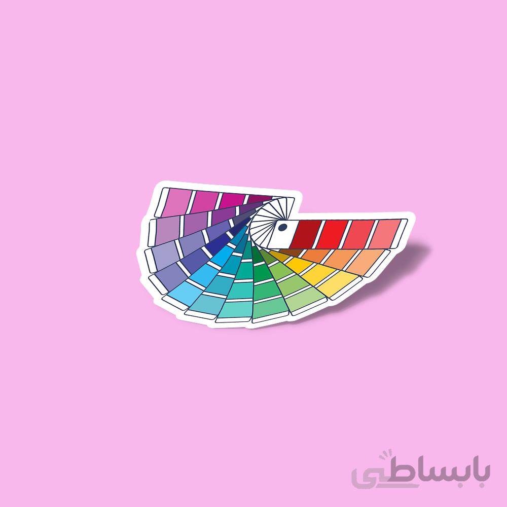 استیکر Pantone Color chip swatches books