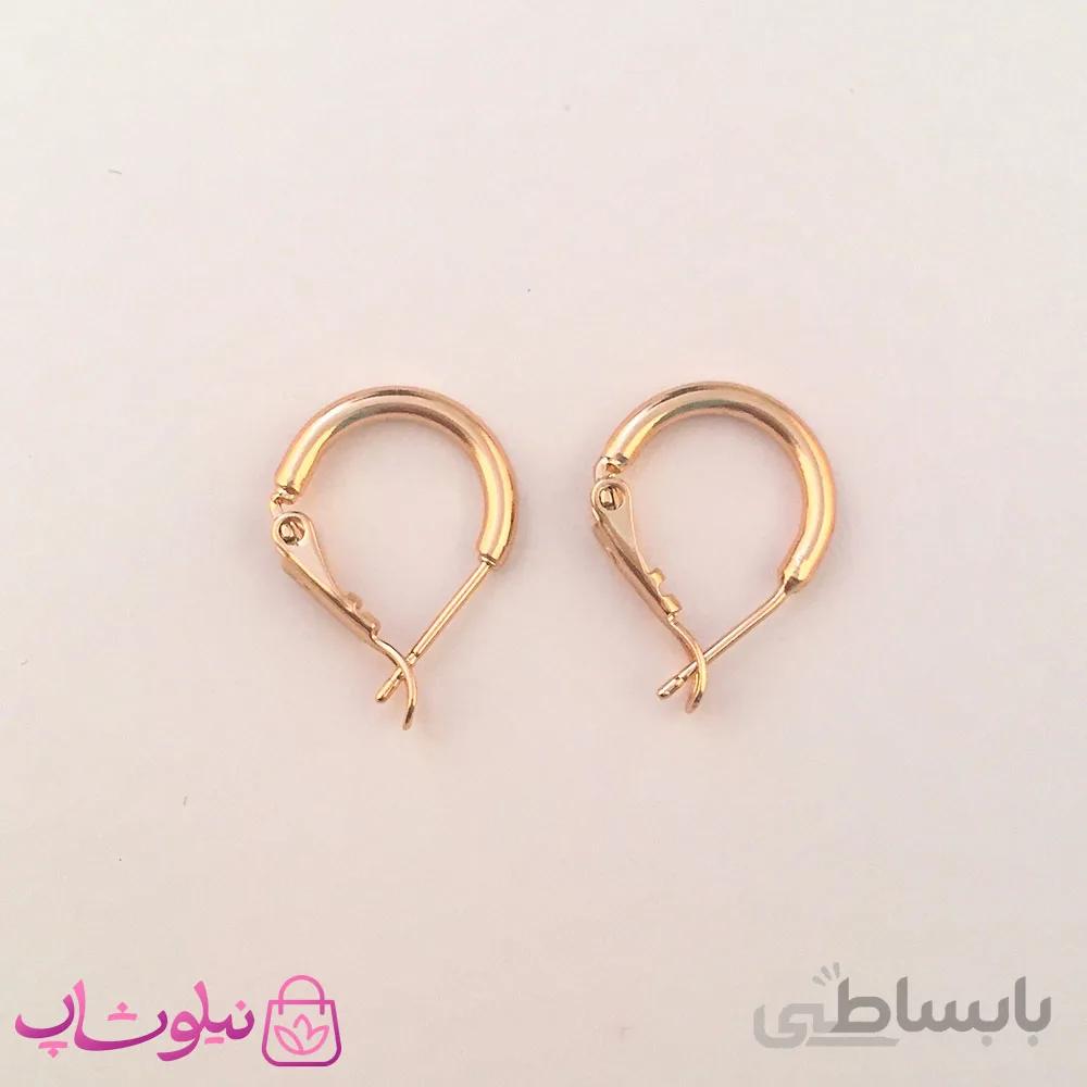 گوشواره زنانه ساده ژوپینگ طرح امگا کد 1915