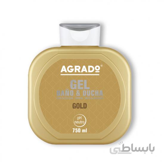 شامپو بدن آگرادو Agado مدل Gold حجم 750 میل