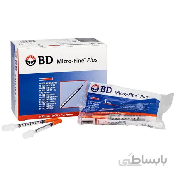 سرنگ انسولین ۱ میل بی دی BD