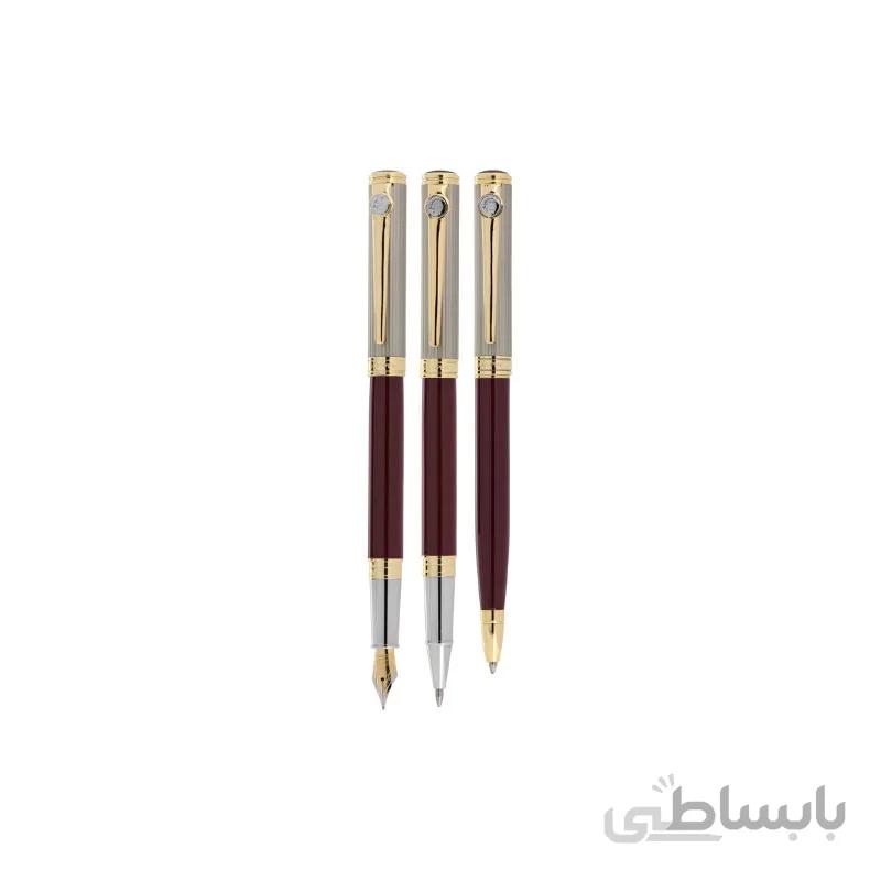 ست خودکار، روان نویس و خودنویس یوروپن مدل Esprit-303 رنگ زرشکی