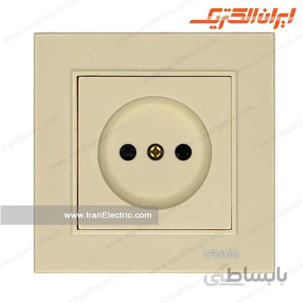 پریز برق ساده برلیان کرم