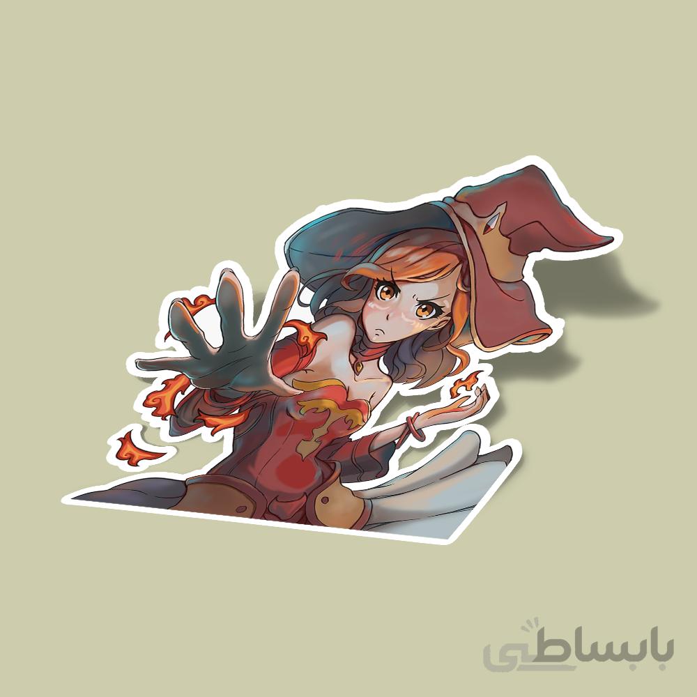 استیکر DotA 2 Lina Anime Style
