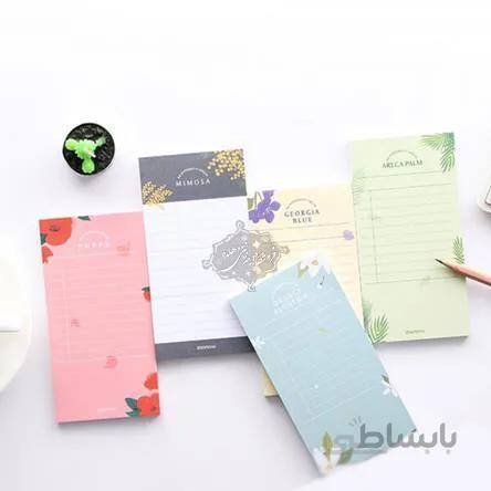 کاغذ یادداشت طرح گل