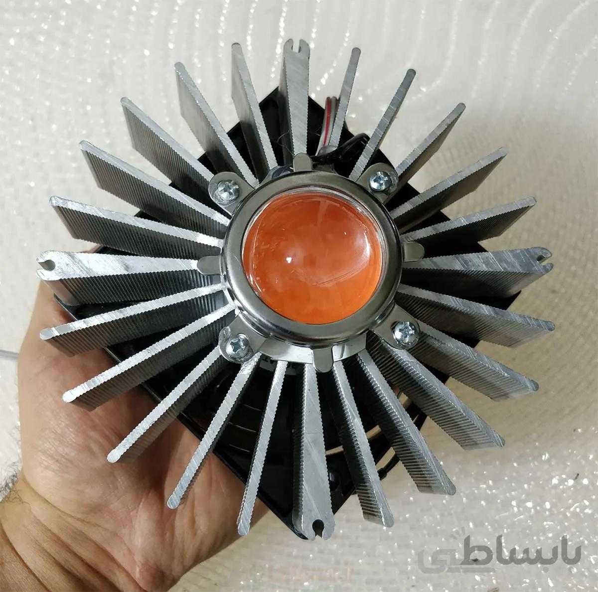 چراغ رشد گیاه ۵۰وات ~ ۱۵۰wl لنز دار و فن دار فول اسپکتروم