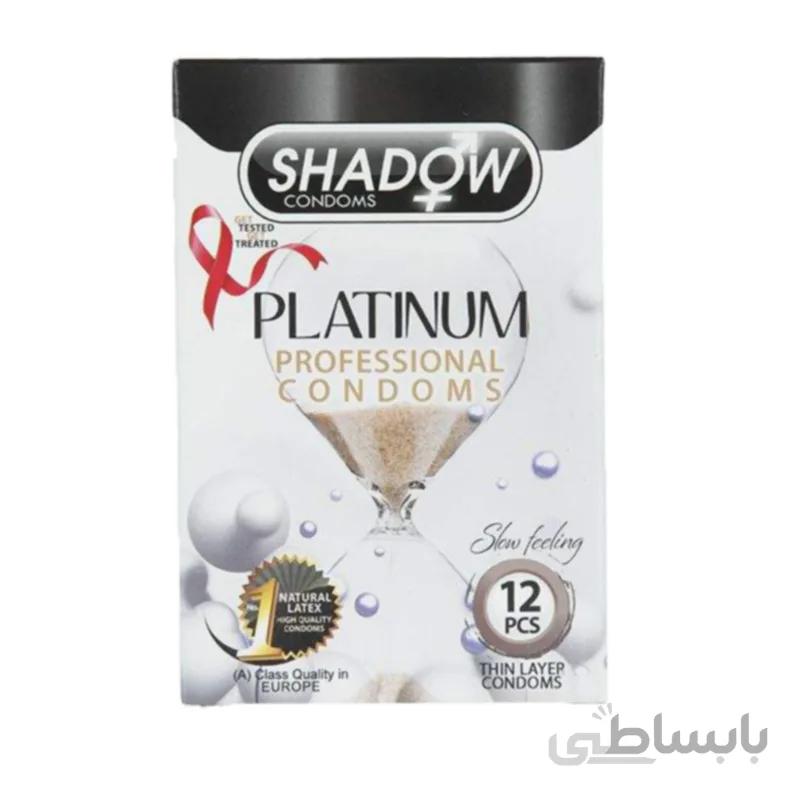 کاندوم شادو مدل Platinum بسته 12 عددی