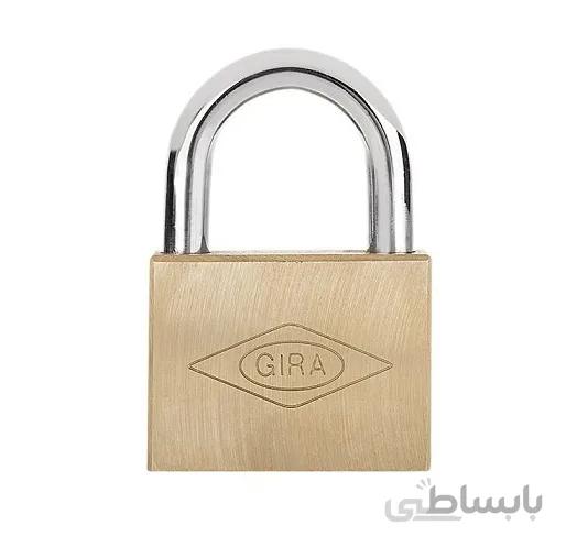 قفل آویز گیرا برنجی 75 تخت مدل 006