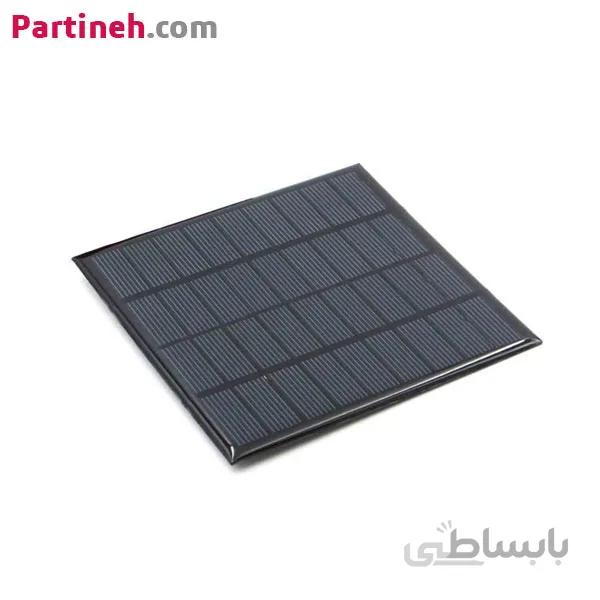 سلول خورشیدی 9 ولت 220 میلی آمپر سایز 115*115 میلیمتر ا 9V 220mA MINI Solar Panel