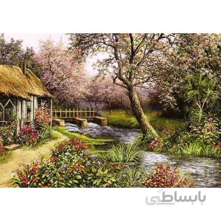 نخ و نقشه تابلو فرش طبیعت کد 81