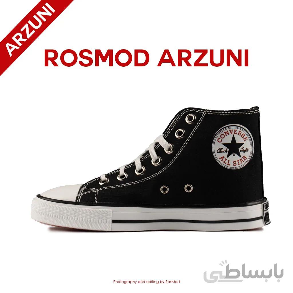 کتانی کانورس آل استار ساقدار مشکی سفید – Converse All Star High Black/White