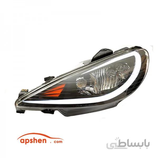 چراغ جلو پژو 206 مدل تسلا