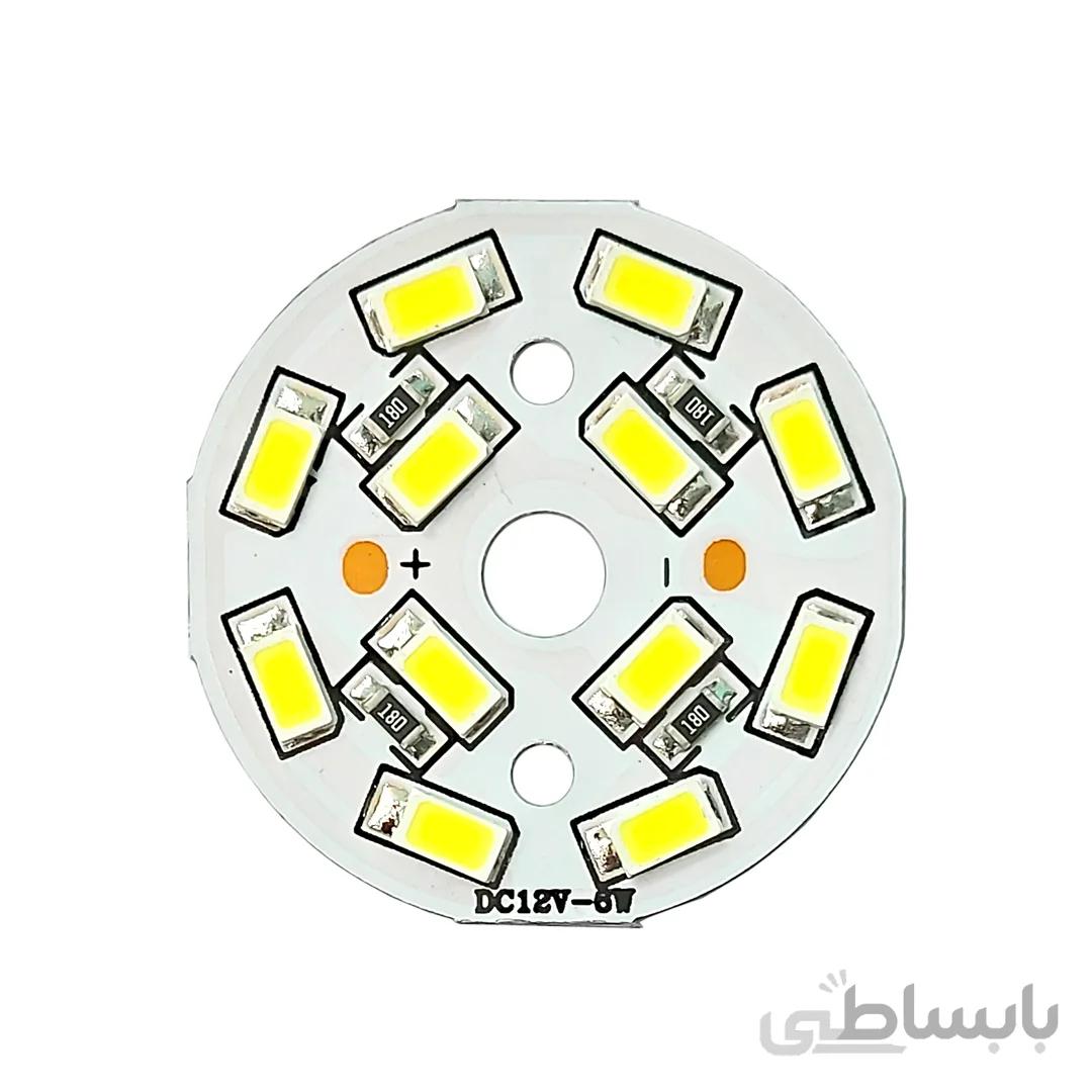 ال ای دی 6 وات 12 ولت SMD سفید مهتابی
