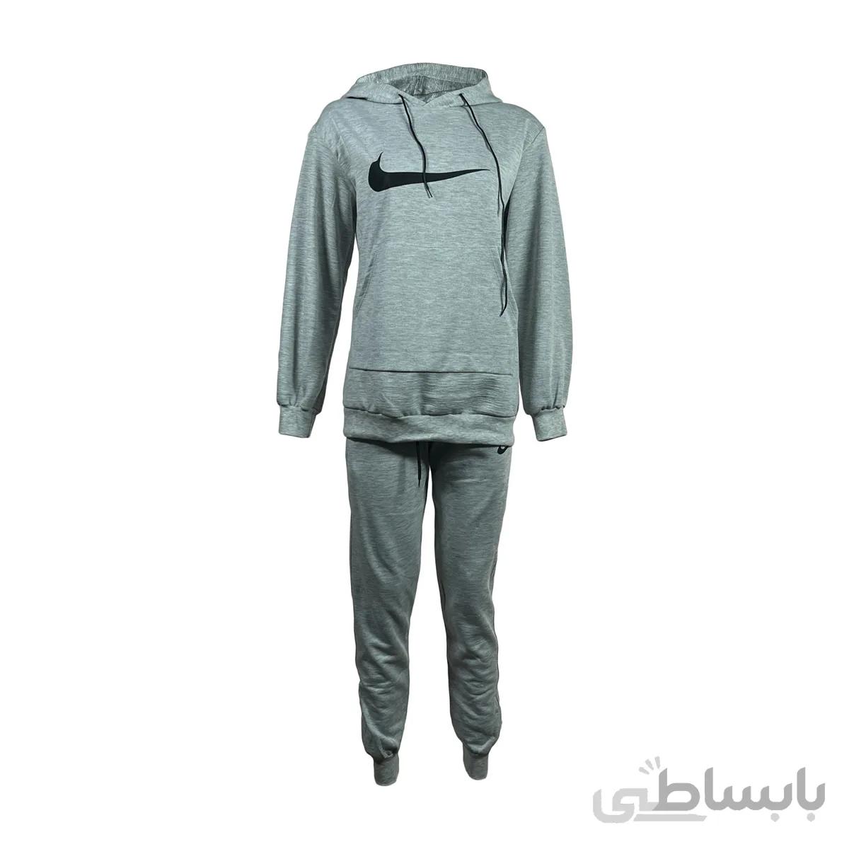 ست هودی و شلوار زنانه ملانژ 31164