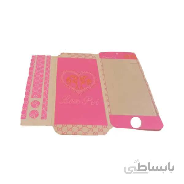 محافظ پشت و رو ضد خش طرح عشق حیوانات و سگ مناسب برای گوشی موبایل اپل ایفون 5 / 5s / se
