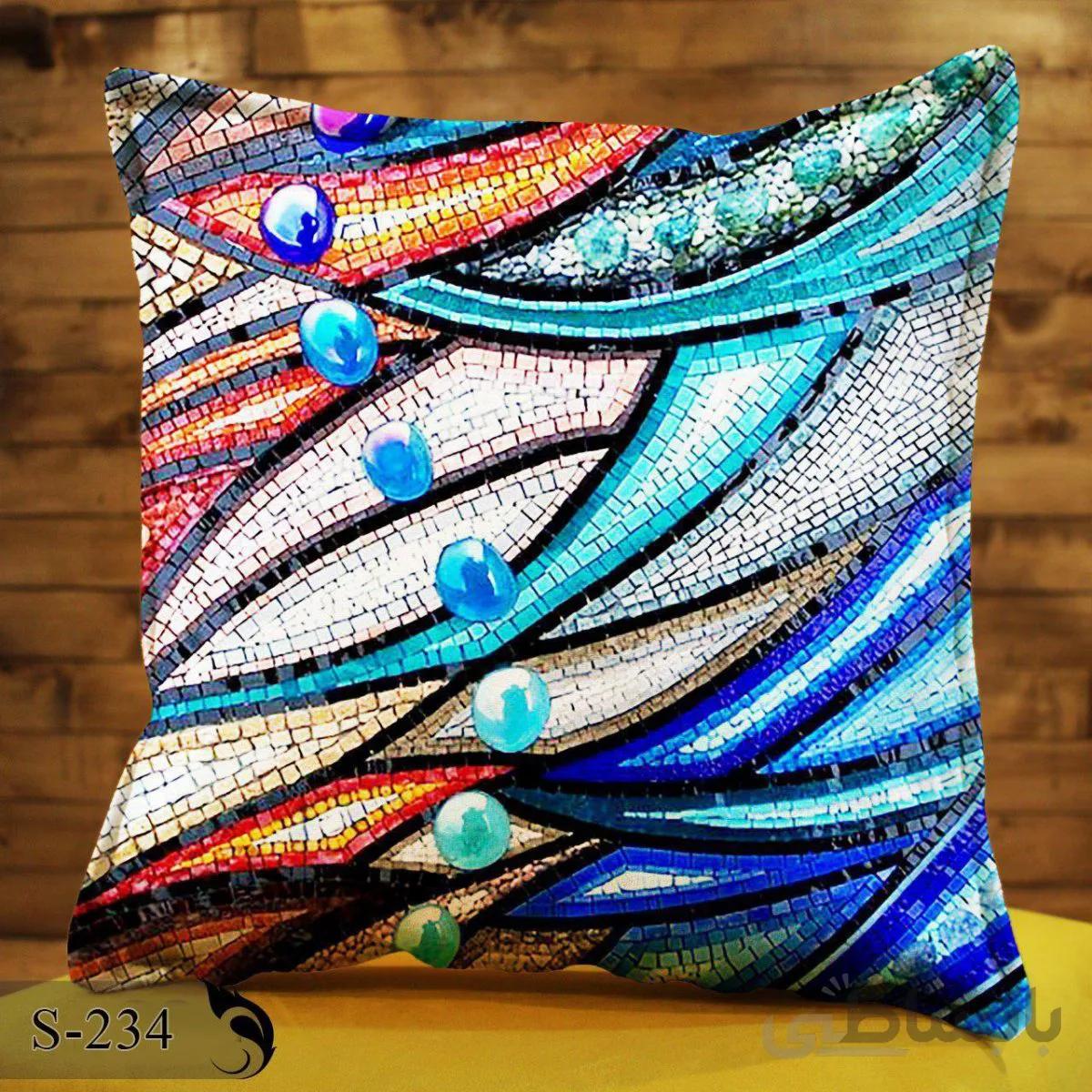 کوسن مبلی پارچه پورشه طرح 234