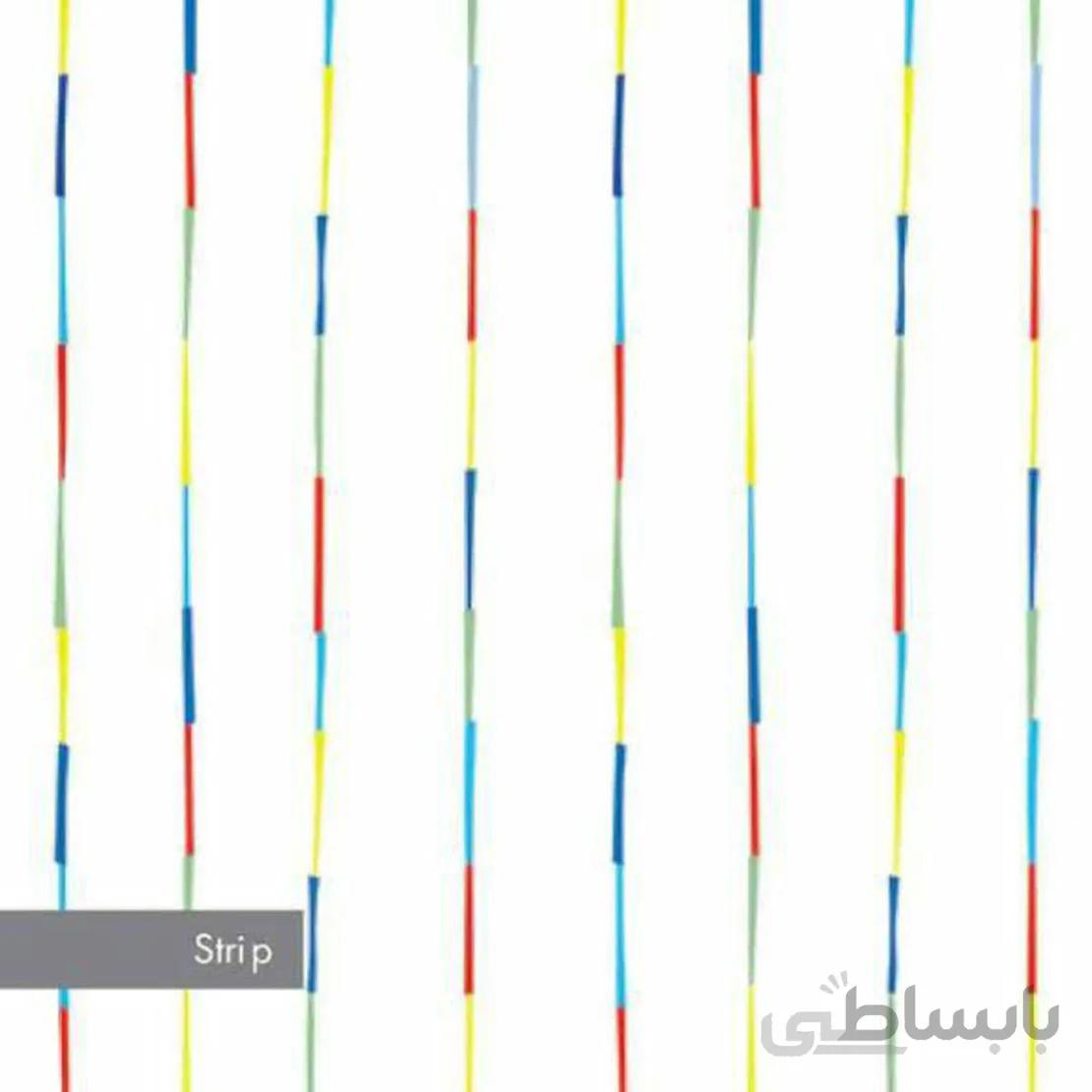 پرده حمام طرح استریپ strip سایز 240*190