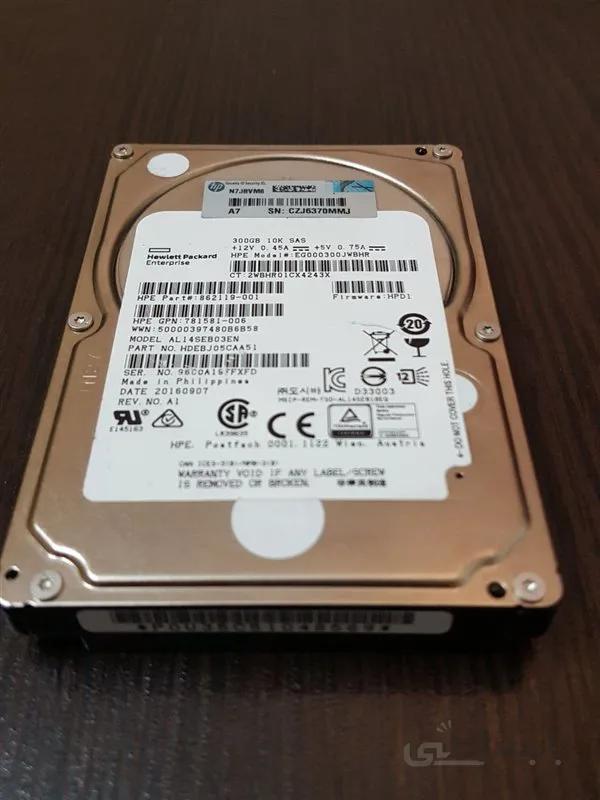 هارد سرور HPE server 300-GB 12G 10K SFF SAS HDD (# 785067-B21)