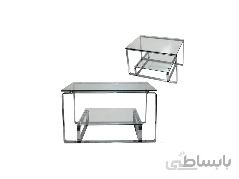 جلو مبلی td10 ابکاری کروم و شیشه دودی ا TD10