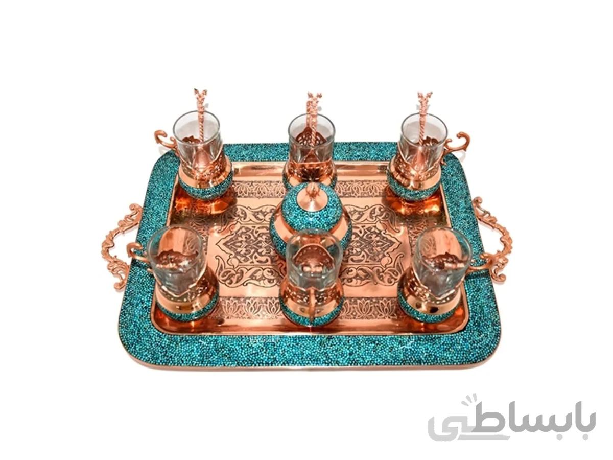 سرویس چای خوری فیروزه کوبی اصفهان