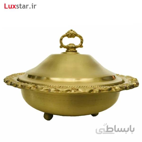 شکلات خوری برنجی درب دار ایران کادو مدل 406b