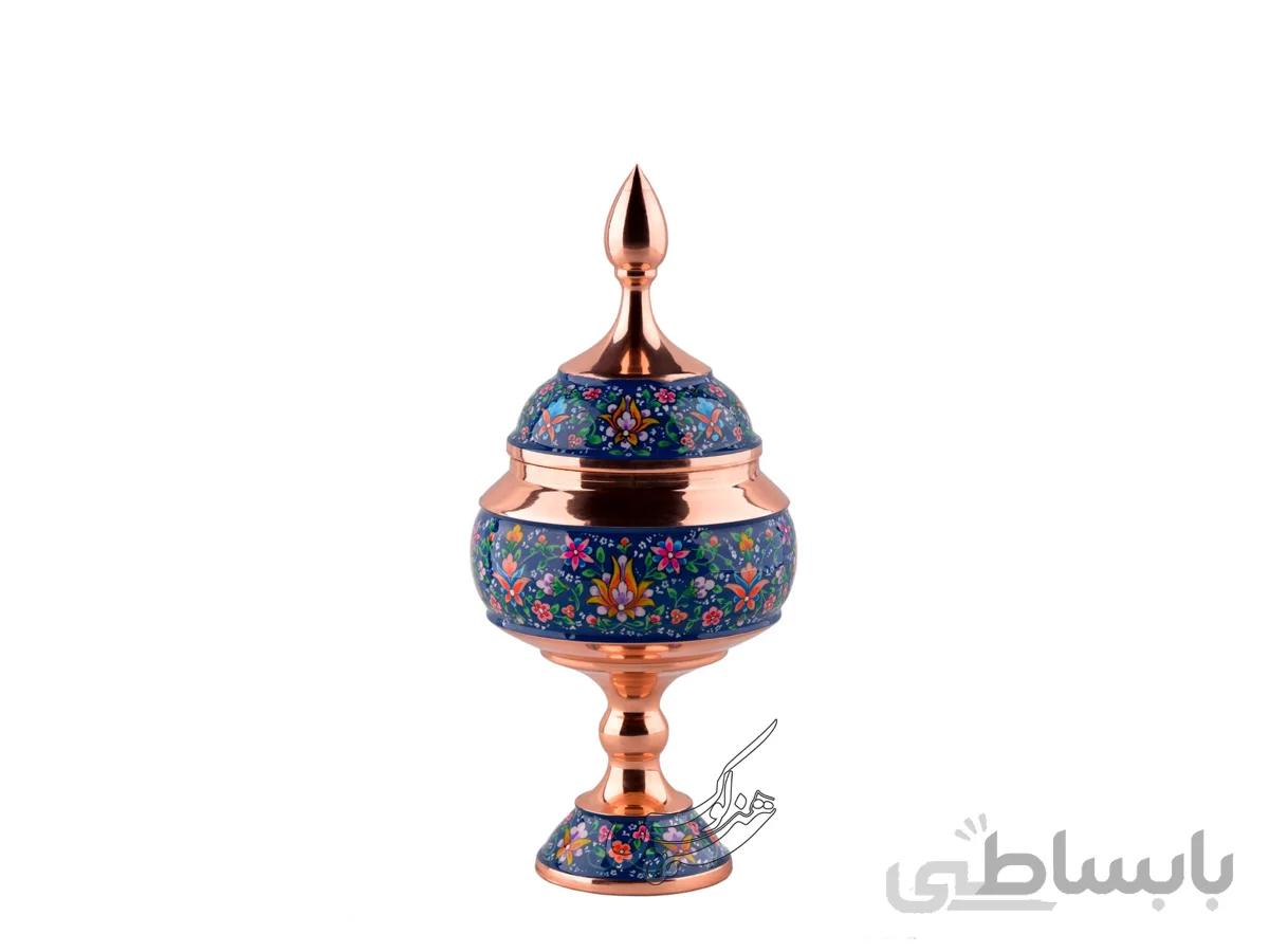 شکلات خوری مس و میناکاری کوچک کوچک سایز 20