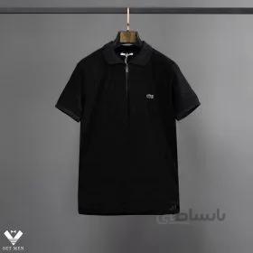 تیشرت lacoste یقه دار زیپ دار ty115
