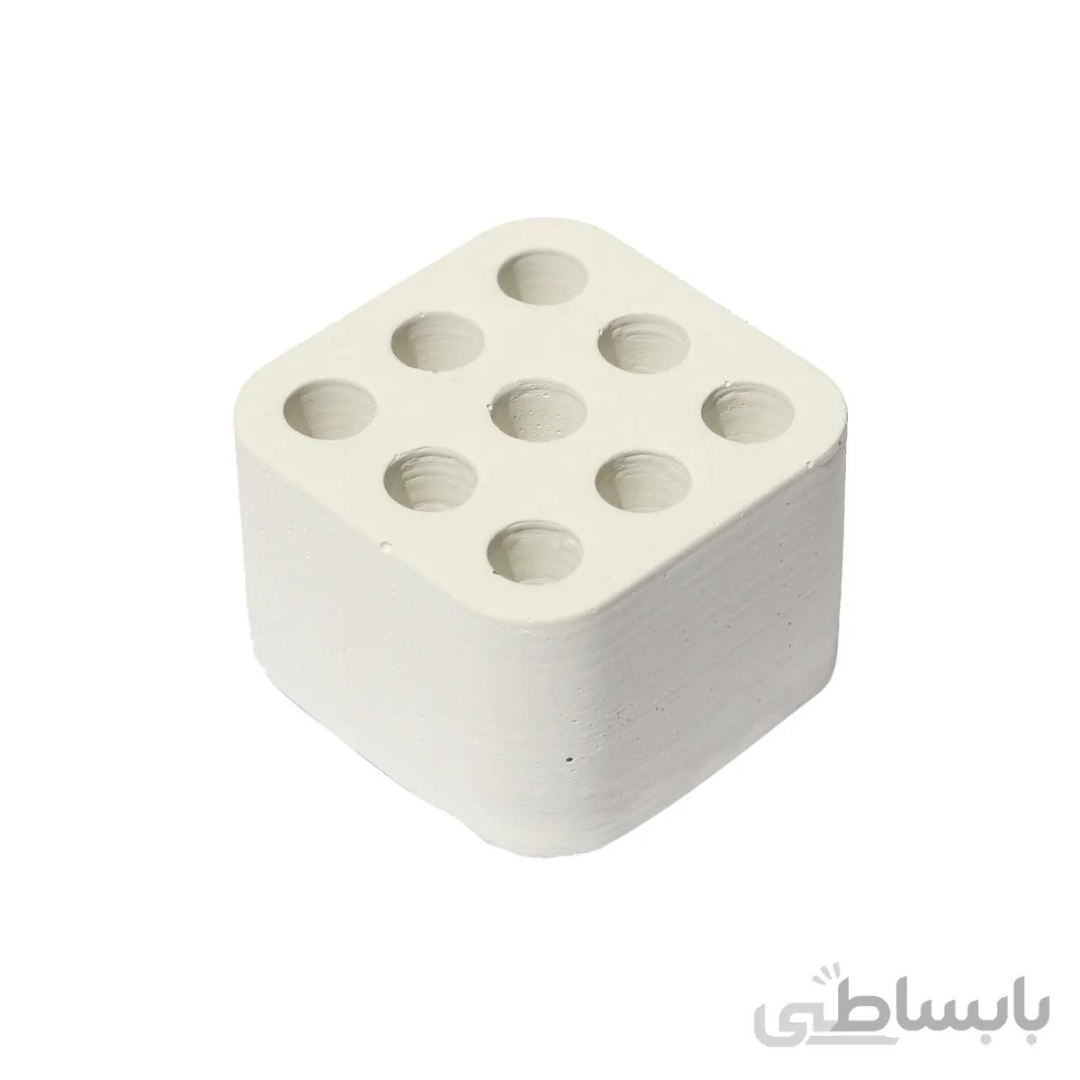 جامدادی رومیزی مینیمال بتنی ارچین مدل JEMBO سفید