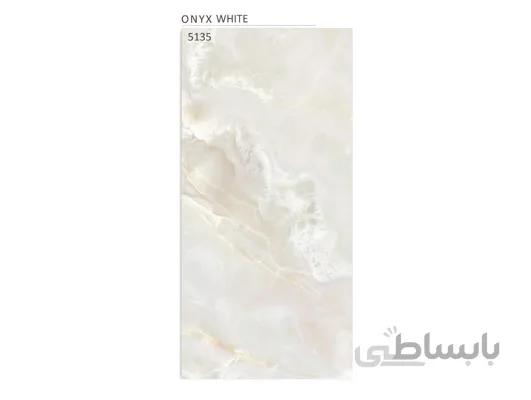 سرامیک پالرموپلاس مدل onyx white روشن (A*300*150 / براق (Lux))