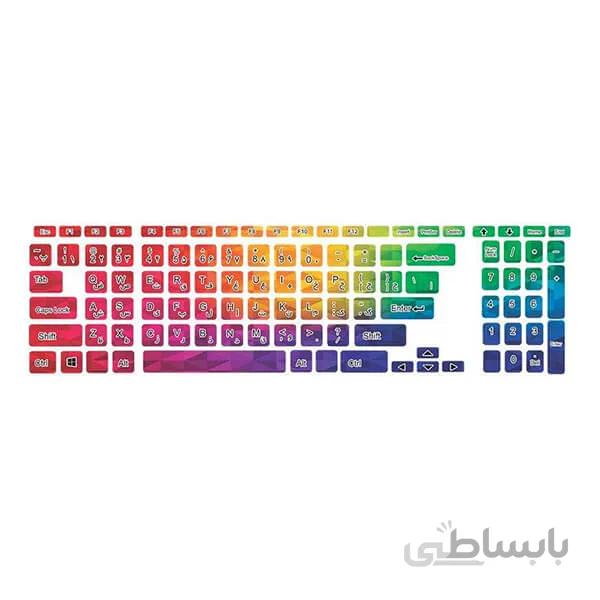 استیکر کیبورد طرح colors 21