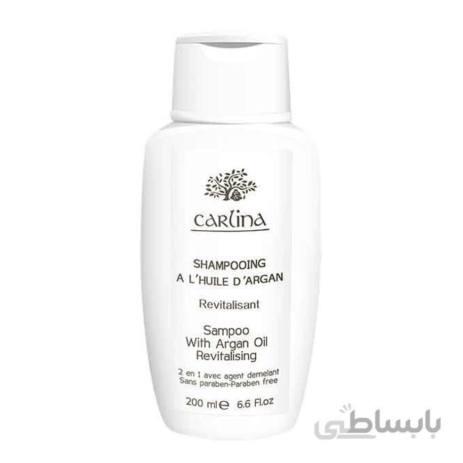 شامپو ویتامینه آرگان مخصوص موی چرب Argan Oil کارلینا 200 میلی لیتر