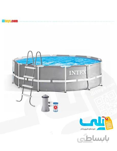 26716 استخر پیش ساخته فریمی برزنتی پرورش ماهی با پمپ تصفیه و نردبان 99 * 366