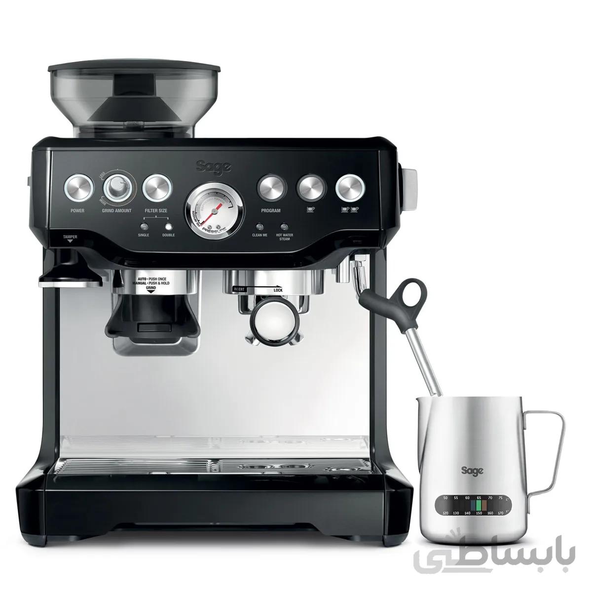 اسپرسوساز سیج مدل SAGE SES875BKS2EEU1 ا SAGE Espresso Maker the Barista Express SES875BKS2EEU1